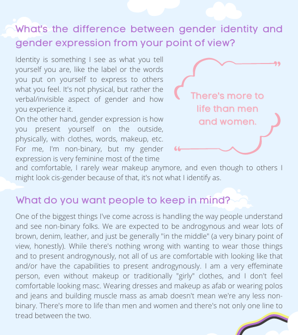 transrepzine's tweet photo. "There's more to life than men and women", Mod Rue, our Art Mod says in their #PrideInterview series as they talk about what being nonbinary is for them. https://t.co/Z7fYZDUh14