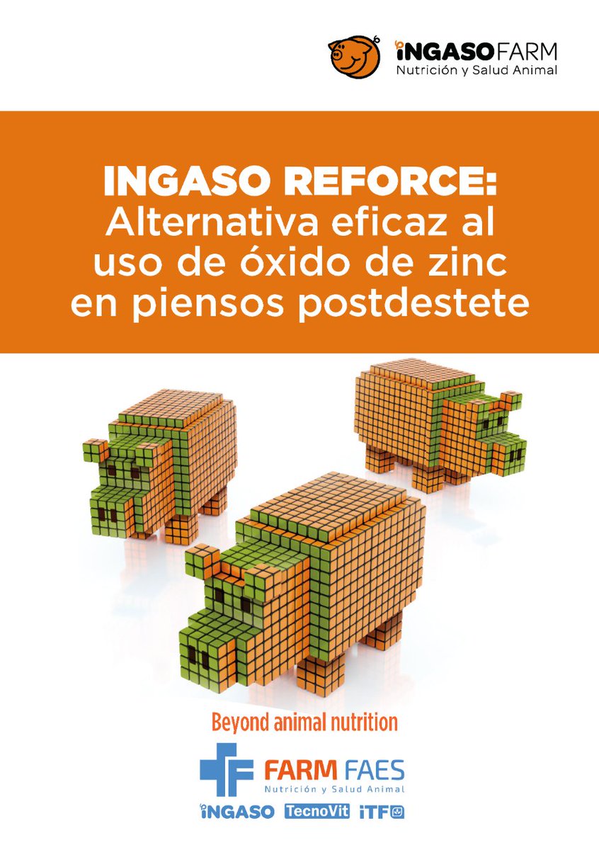FARMFAES's tweet photo. ⚠️La prohibición del uso del óxido de zinc ya es un hecho. ✔️El presente de desmedicalizar implica lograr una #producción #sostenible, #rentable y #segura. #IngasoFarm tiene la alternativa eficaz al uso de ZnO en piensos post-destete: #IngasoREFORCE. 📲 https://t.co/luef7UxXpr https://t.co/irYw2gk3LM