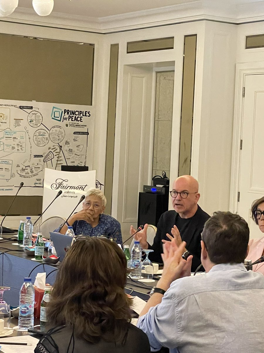 ICIP co-chairs <a href="/DaccordYves/">Yves Daccord</a>, <a href="/sanambna/">Sanam Naraghi Anderlini, MBE now on Blue Sky</a> &amp; Commissioners @annika_soder, <a href="/BArevalodeLeon/">Bernardo Arévalo</a> reflect on insights gained during the last two months, in participatory testing sessions with ASEAN &amp; MENA peacebuilders, &amp; in exchanges with policymakers at the #SthlmForum <a href="/SIPRIorg/">SIPRI</a>.