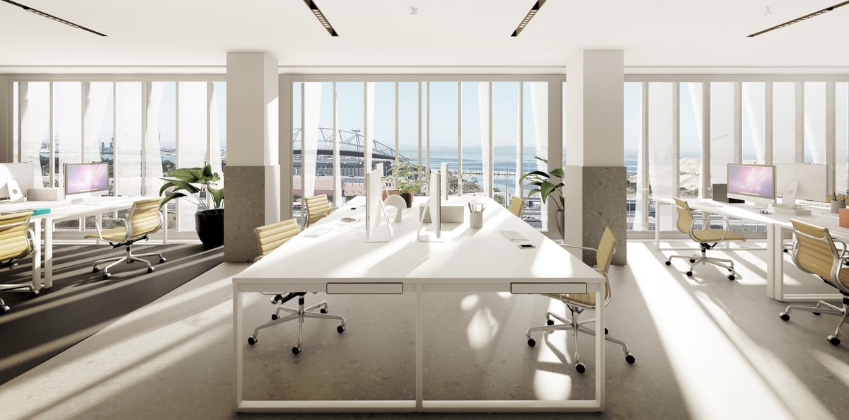 amarchitects_'s tweet photo. A&amp;M was invited to submit a proposal for the redesign of an office building in Athens. To redefine the building’s relationship to the sea, a new façade was proposed allowing the building to be part of it by adapting a sail pattern as a second layer to the existing infrastructure https://t.co/uhRIHIZAVo