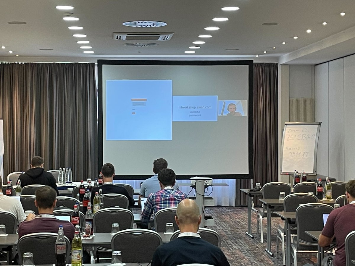 iotconf's tweet photo. #ML's frequently touted, but what exactly is it and how does it work? In this workshop, @pieterbuteneers is explaining how to #develop your own #ml models through #regression, #classification, #over-fitting, and #cross-validation at the @iotconf Munich. https://t.co/TkOnQqtIgJ