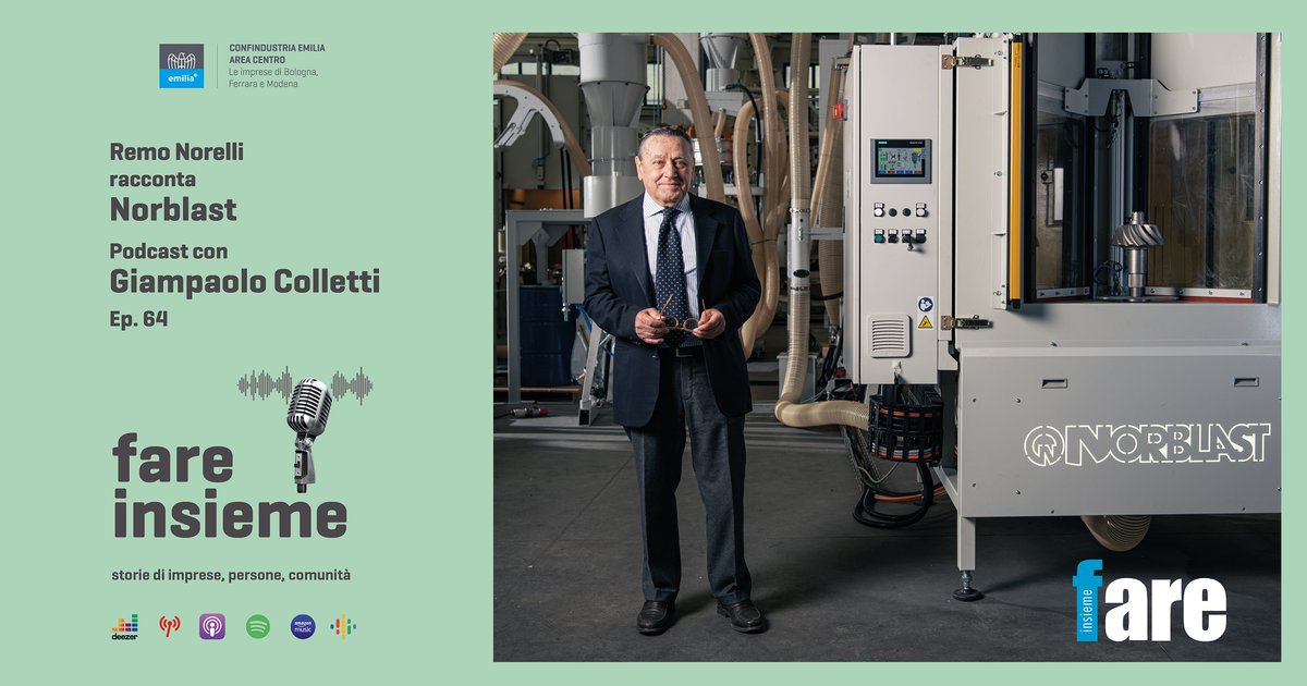 ConfindustriaEM's tweet photo. 🎧Scopriamo la storia di @Norblast nell’ultimo episodio di #FAREinsieme, il #podcast di #ConfindustriaEmilia. 
 
▶️ 👉 https://t.co/8zBYaxyV5O 
▶️ 👉 https://t.co/waxGzPNPDj https://t.co/LkyCRMzd9X