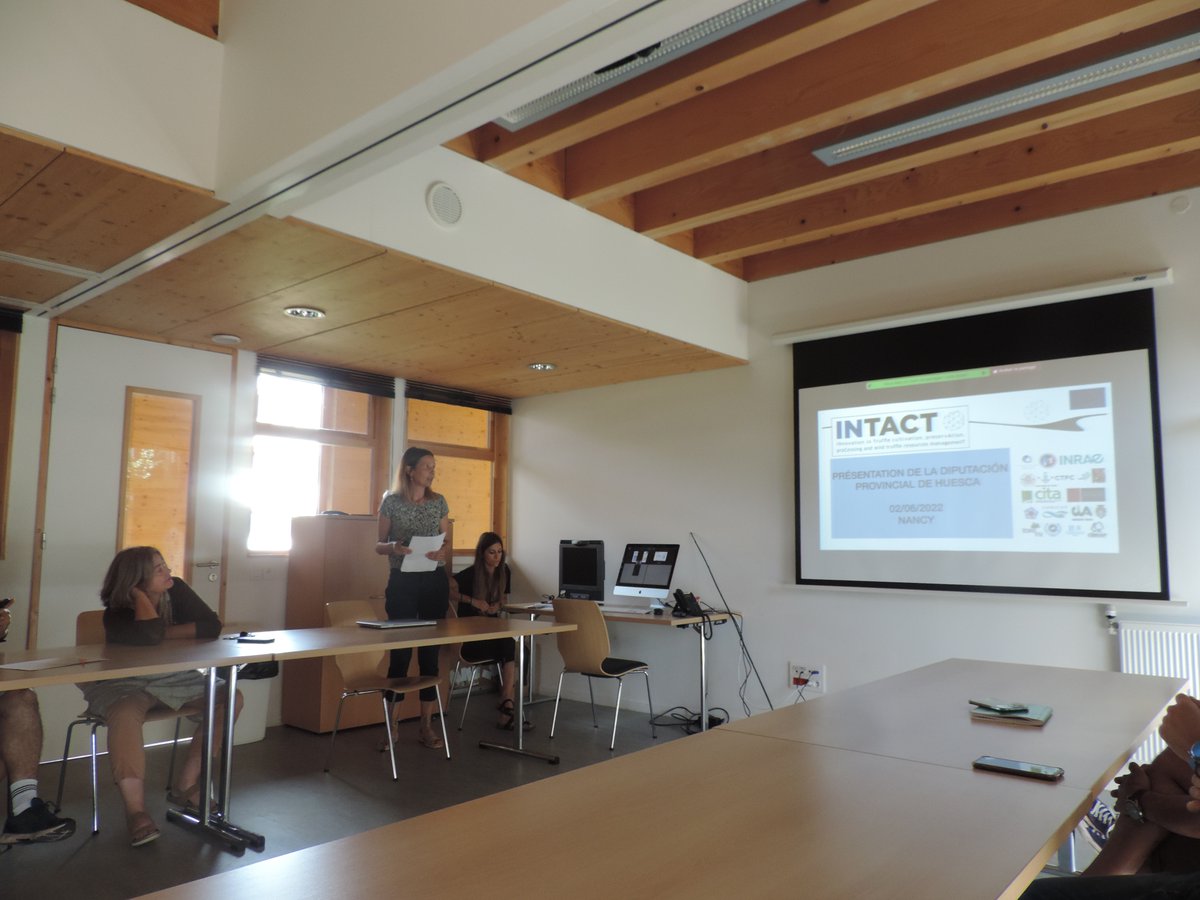 IntactProgetto's tweet image. Eva Gómez Molina and Marta Fábregas Reigosa from @DPHuesca (Spain) on the 24th of June presented their work at the INTACT Presentation Day @INRAE_France  (France) #H2020 #intactproject