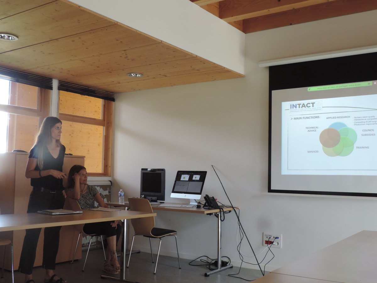 IntactProgetto's tweet image. Eva Gómez Molina and Marta Fábregas Reigosa from @DPHuesca (Spain) on the 24th of June presented their work at the INTACT Presentation Day @INRAE_France  (France) #H2020 #intactproject