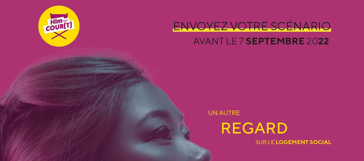 Lancement de la 10ème édition du concours de courts-métrages #Hlmsurcourt ! Réalisatrices et réalisateurs, participez au concours en envoyant votre scénario portant sur le thème « Enfance et Hlm » avant le 7 septembre 2022. Plus d’infos ⤵
union-habitat.org/actualites/10e…