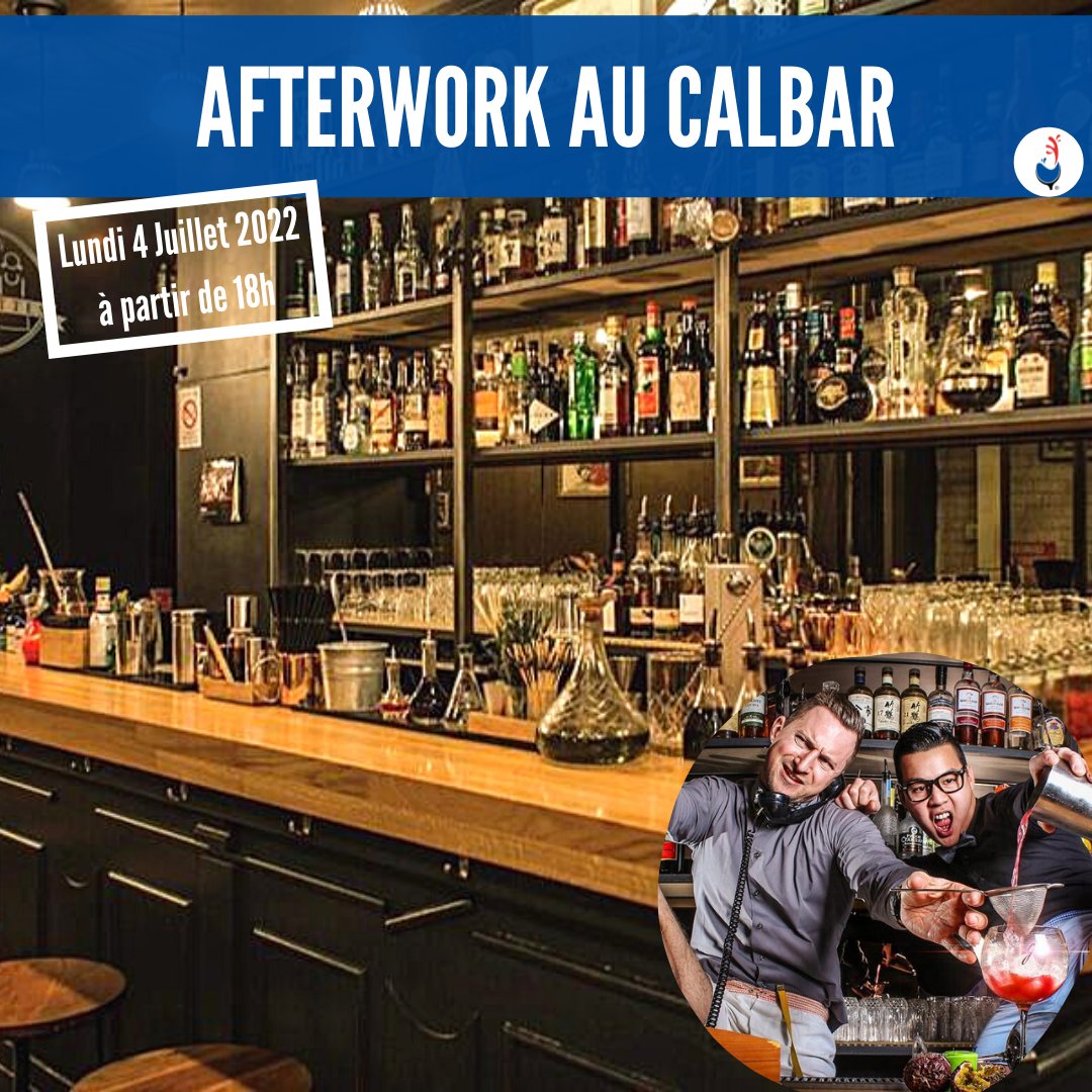 AssoBarmenFr's tweet photo. #Event #Community 
L’Association des Barmen de France est ravie de vous convier à son #Afterwork d'été au bar le #Calbar, le lundi 4 juillet 2022 dès 18h00. 🌟 

Nous sommes impatients de vous y retrouver ! 🍸 https://t.co/YwS4K9sGl7