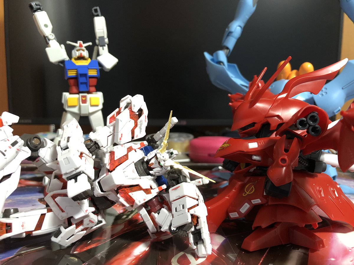 LoveLie365's tweet photo. 作りかけで放置気味だったので。#ガンプラ #HGUCナイチンゲール https://t.co/xTngqMXXx7