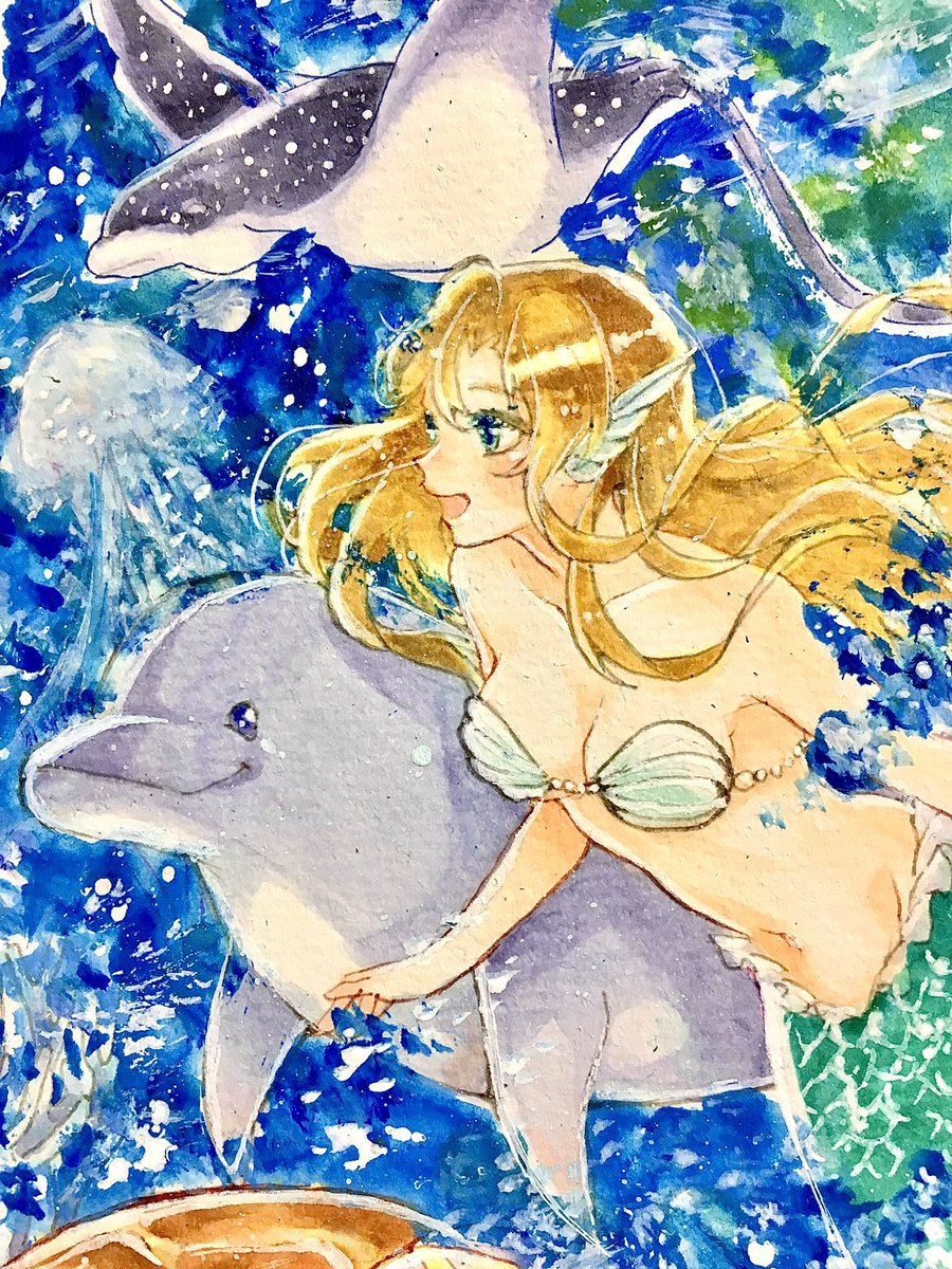 「#TLが熱中症にならないように作品で水分補給   今日も暑かった〜( ;'Д`)」|杏@7/12 OC立ち絵🐈‍⬛のイラスト