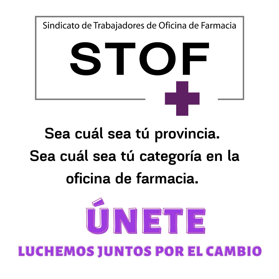 STOFsindicato's tweet photo. Únete, porque juntos somos más fuertes, para luchar por mejorar tus condiciones, para tener asesoría laboral en los porblemas que pueden surgir en tu trabajo, para que se empiece a escuchar la voz de los empleados de OF.
#STOFabusos #infoSTOF #sindicato #trabajadores #farmacia https://t.co/NUNfDkiuhe