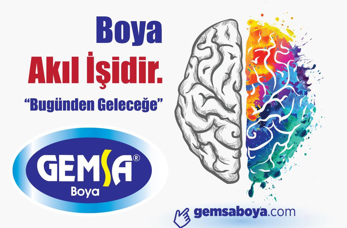 GemsaBoya's tweet photo. Boya Akıl İşidir...
#gemsaboya #içcepheboyası #yapımarket #boya #adanaboya #ahşapboyası #dışcepheboyası #yolboyası #dışcepheboyası #dekorasyonfikirleri #boyamalzemeleri #toki #türkiye #Akdeniz #Karadeniz #Ege #Anadolu #astarboya #paint #macun #solvent https://t.co/RfUaZ1nNch