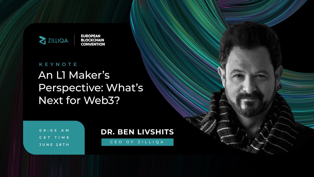 zilliqa's tweet photo. Zilliqa's CEO @convoluted_code will be speaking tomorrow at the @EBlockchainCon!

Ben will discuss what's next for the Web3 landscape from an L1 blockchain's perspective, and explore the opportunities it holds!

Based on what we've heard, it's a full house.👀 https://t.co/AkmW476LXo