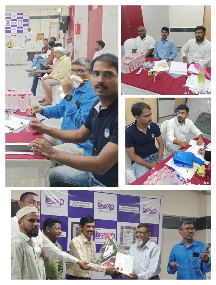 Yogeshkamble_'s tweet photo. #Baapfoundation
By Yesterday June 26, 2022 in #Mumbai
Health check-up camp on the occasion
of Chhatrapati Shahu Maharaj Jayanti
A free health check-up camp was organized for #RTI #SOCIAL #NGO,#TrusteeActivist #Socialmediareporter
@KhanJam86803300 @Kamlakar_Shenoy https://t.co/1NJ1xz3NAU
