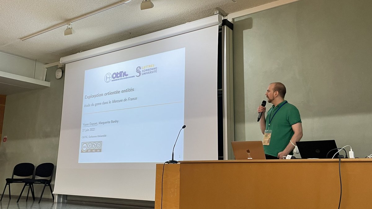 Exploration orientée entités : étude du genre dans le Mercure de France.
Par Yoann Dupont et Marguerite Bordry (<a href="/m_bordry/">Marguerite Bordry</a>) de l’<a href="/Equipe_ObTIC/">ObTIC</a>
hal.archives-ouvertes.fr/hal-03701467