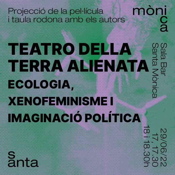 a_book_fair's tweet photo. 'Teatro Della Terra Alienata
Ecology, xenofeminism and the political imagination,’ the book published by @bartleboothorg
that is part of #LlibresModel 

https://t.co/zCdhP8Xjrn

Book launch at @santamonica_bcn this Wednesday 29.06.2022 / 18'30h https://t.co/qnevIawegO
