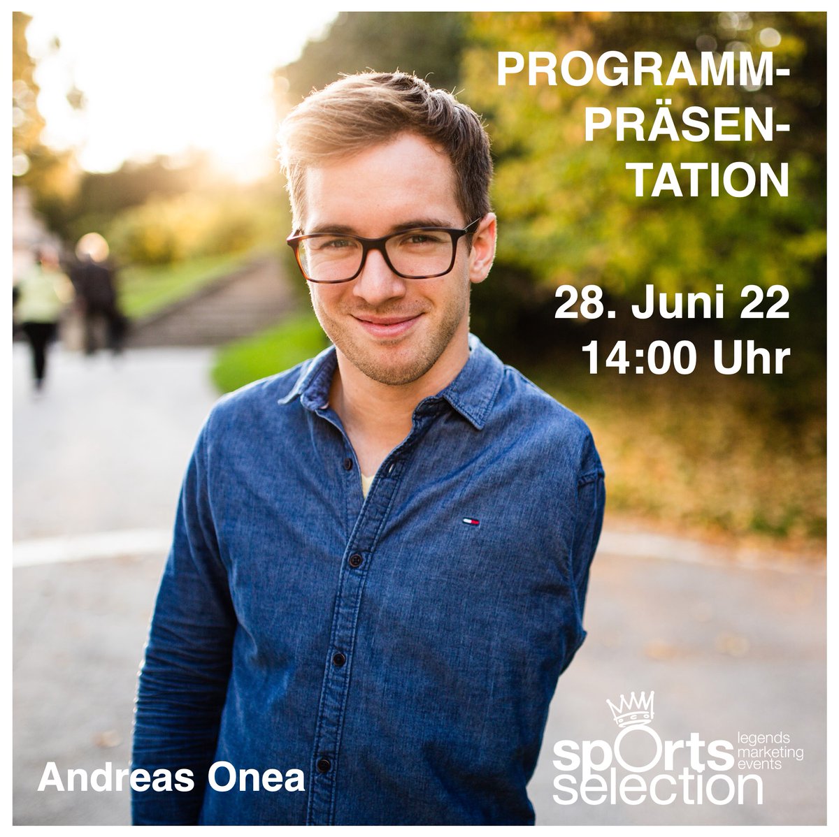 SPORTS_Select's tweet image. "Ich bin davon überzeugt, dass Bewegung und Sport auch im Firmenalltag ein großer Gewinn sind!"
Zitat: Andreas Onea - Paralympic Schwimmer, @ORF -Moderator &amp;amp; Botschafter der Firmenchallenge

Programmpräsentation der Firmenchallenge mit @AndreasOnea!
us06web.zoom.us/j/86380612774
