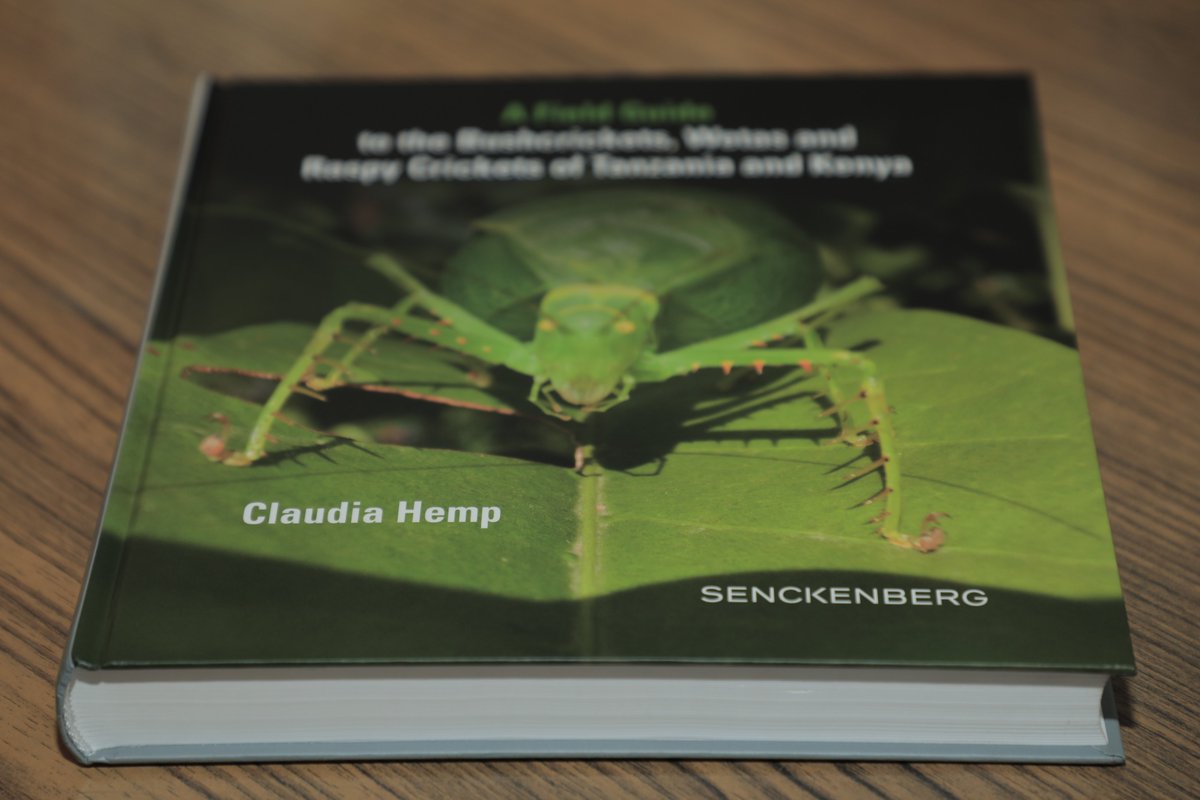 Thank you so much <a href="/Senckenberg/">SENCKENBERG</a> for this beautiful and interesting copy of book about "Field Guide to Bushcrickets, Wetas and Raspy Crickets of Tanzania and Kenya" by #ClaudiaHemp <a href="/geobiodiversity/">Senckenberg Research</a> 
It's contained with 270 #Grasshopper species from Tanzania &amp; Kenya.