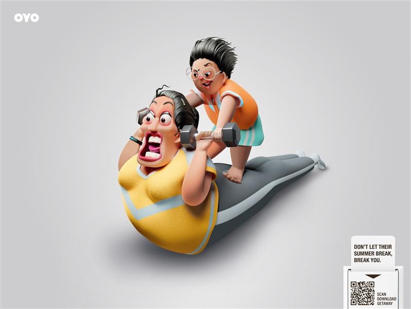 azadcolors's tweet photo. 3rd one is live in today’s HT City.

@oyorooms #art #design #3dillustration #3dart #advertising https://t.co/pfOfXdPkaO