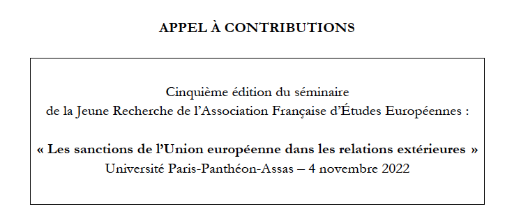 Jeune Recherche de l'AFEE tweet media