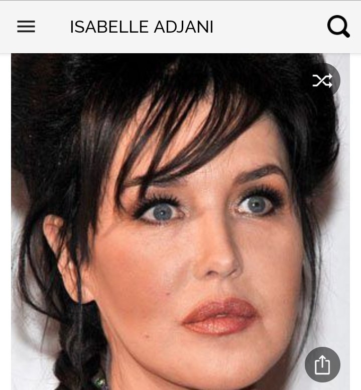 Happy birthday to this great actress.  Happy birthday to Isabelle Adjani 