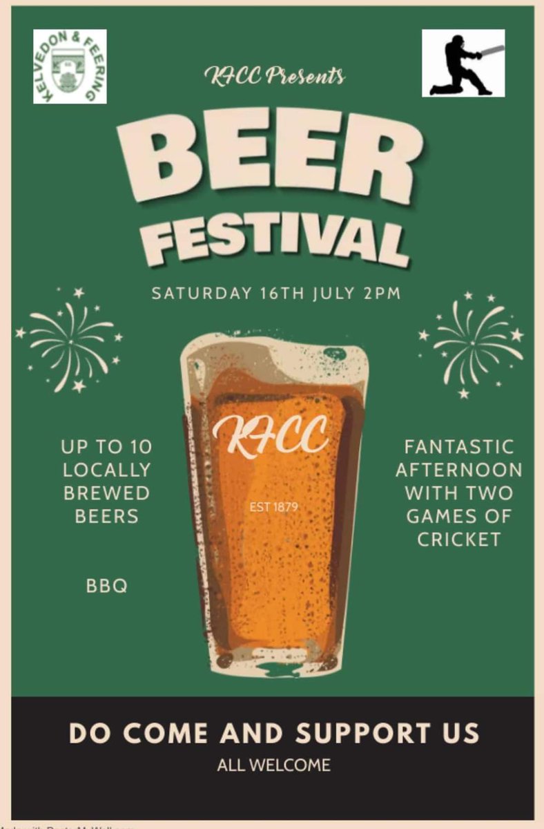 Date for your diary! 
Two games of cricket, a BBQ and beer! What is not to love! 💚🏏