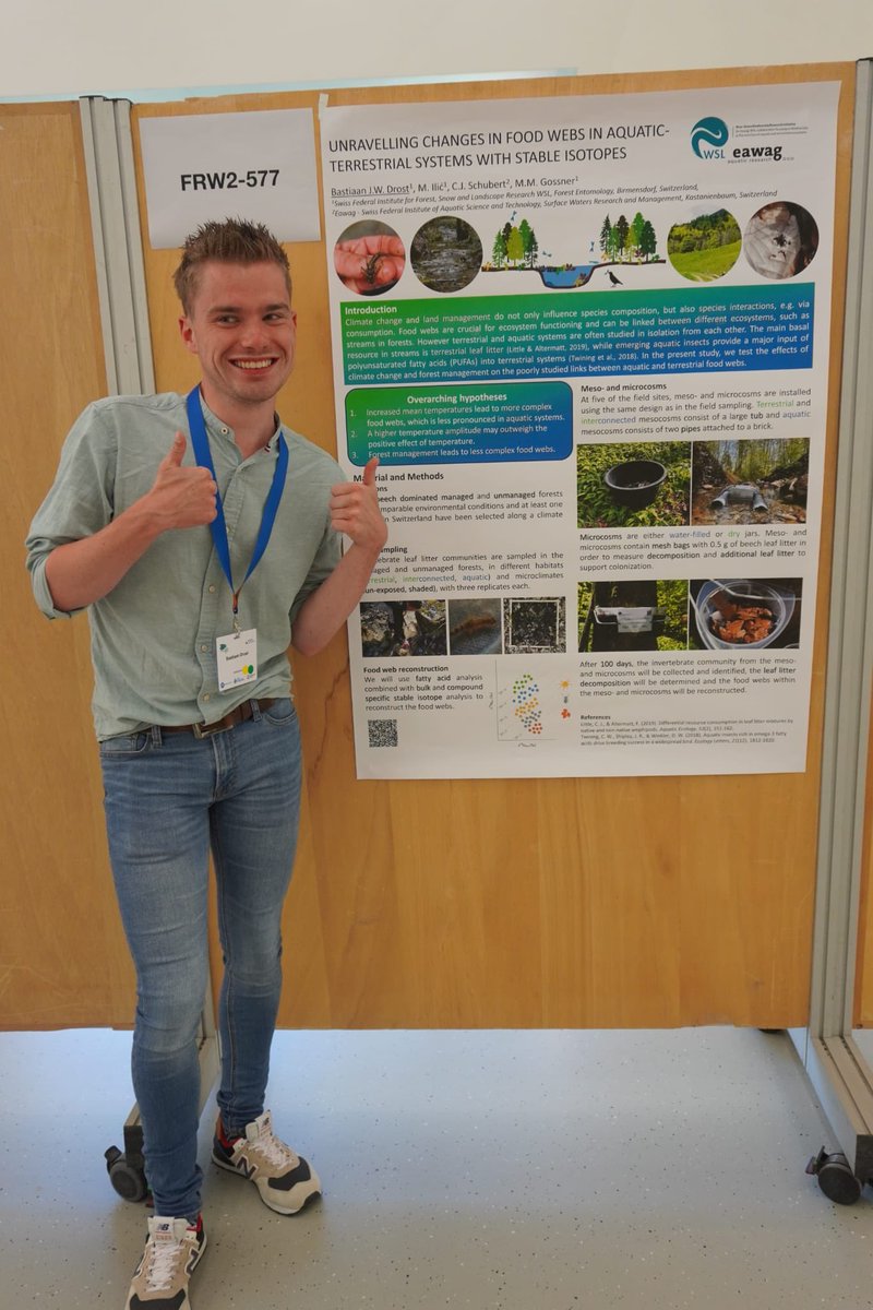 I’m ready for the World Biodiversity Forum! Have a look at my poster and the session will be on Wednesday from 14:00 to 16:00, so come over if you want to know more about changes in aquatic-terrestrial food webs! #WBF2022 #BGBinitiative <a href="/WSL_research/">WSL Umweltforschung @wslresearch.bsky.social</a> <a href="/EawagResearch/">Eawag</a>