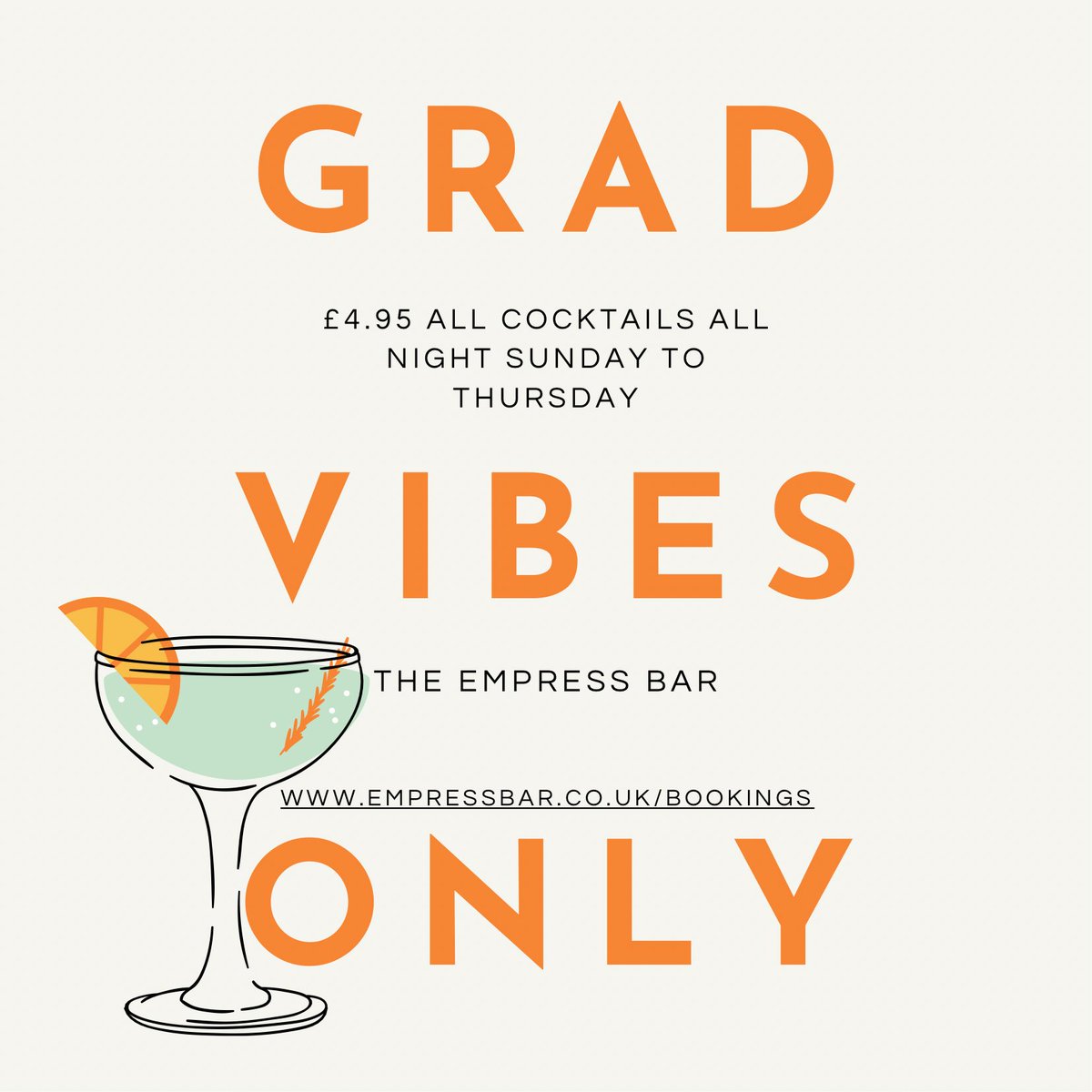 No Bad Vibes just Grad Vibes 🍹🥂🍸

Congratulations to all of our amazing followers and no doubt loyal customers who are Graduating soon! 🕺🏽💃

Don’t forget all of our tables are free of charge! So if you’d like a table for your graduation celebrations head to our website 🥰