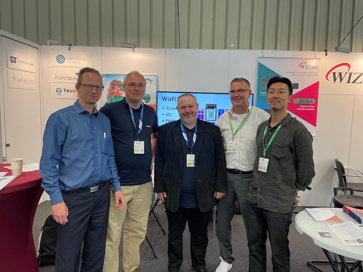 WiznetTeam's tweet image. We had a blast at Embedded World 2022, as it was very nice to see old friends and meet new partners. 
Let&apos;s follow up the productive conversations👍
#EmbeddedWorld2022
#WIZnet #RaspberryPi #WizFi360evbPico