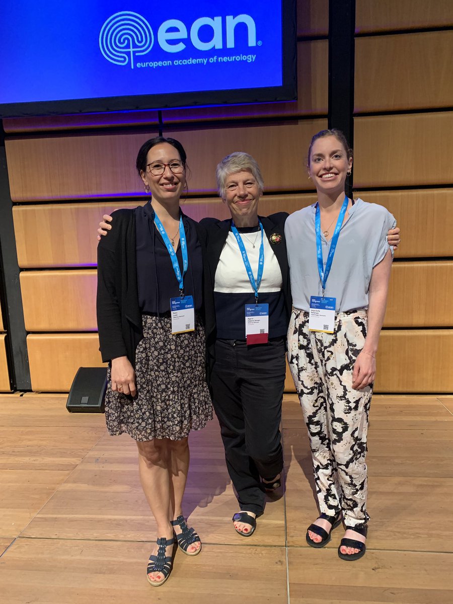 Danish female power at the cluster headache session at #EAN2022! Thank you so much for a great session and for our inspirational collaboration! @EANeurology @NorHEADresearch @ihs_official @Oslounivsykehus @ResearchNeurOUS @HodepineNorge