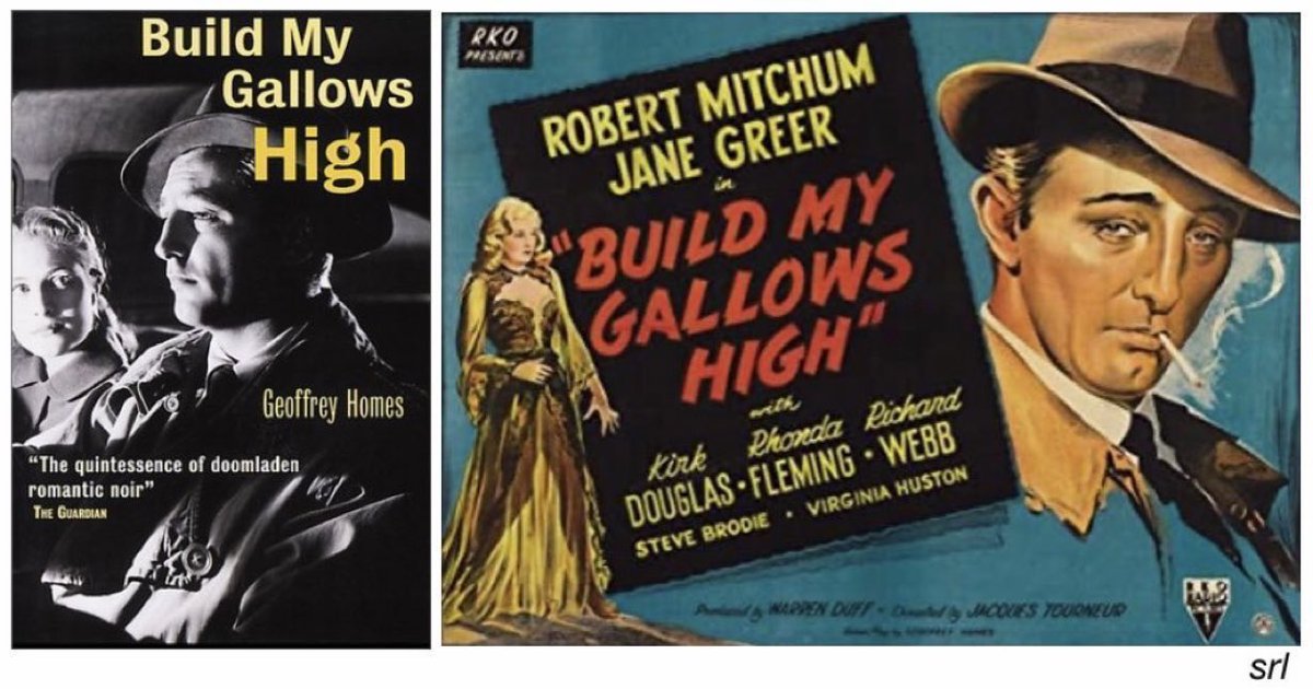 SaveRedlandLibr's tweet photo. 10am TODAY on #GreatMoviesAction

The 1947 film🎥 “Build My Gallows High” (aka “Out of the Past”) directed by #JacquesTourneur from a screenplay by #DanielMainwaring &amp; based on his 1946 novel📖 (written as Geoffrey Homes)

🌟#RobertMitchum #JaneGreer #KirkDouglas

#FilmNoir https://t.co/cxJjJUWXg7