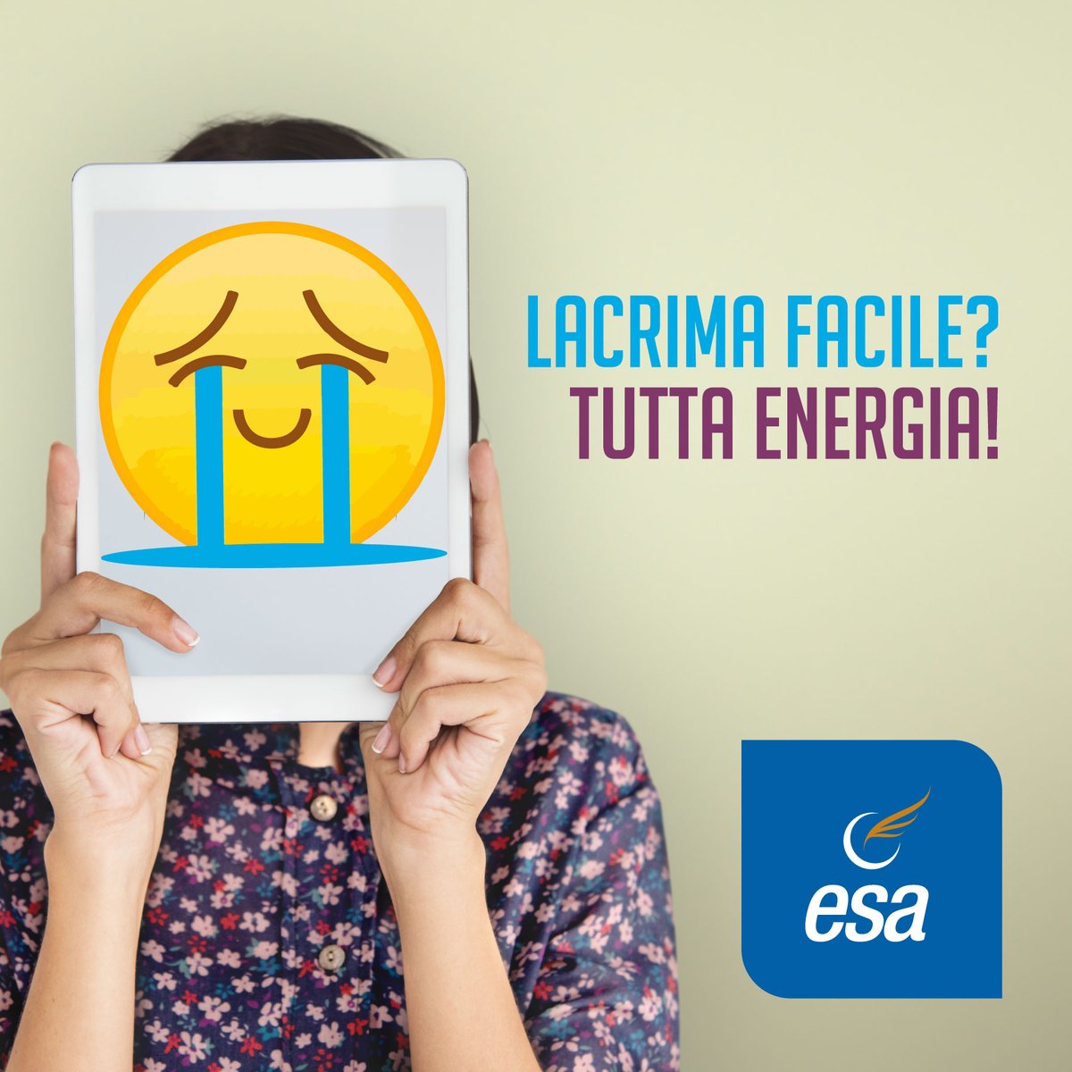 EsaGasLuce's tweet photo. 😭😂Uno studio dell’università irlandese ha dimostrato che le lacrime possono diventare un’insospettabile fonte di elettricità; contengono, infatti, una particolare proteina che, solidificata sotto forma di cristallo, riesce a convertire l’energia meccanica in energia elettrica. https://t.co/54LvwUDbMT