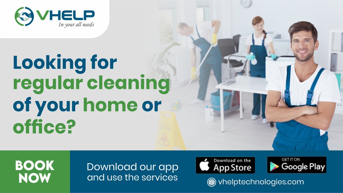 VHelpHomeServi1's tweet image. Looking for a professional cleaner? Look no further! At Vhelp Cleaning Services, we offer a wide range of services to suit your needs. We offer deep cleaning, post-construction, residential, and commercial cleaning. 
bit.ly/3LCKLYH

#HouseCleaning #OfficeCleaning