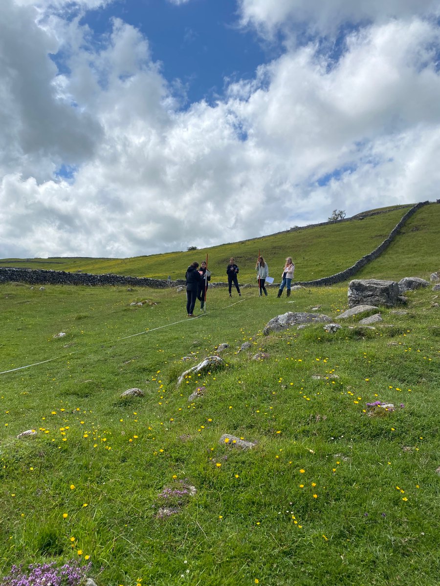 Students busy measuring gradient change and infiltration rates <a href="/sherburnhigh/">Sherburn High School</a> #sixthformgeographers #geographyfieldwork