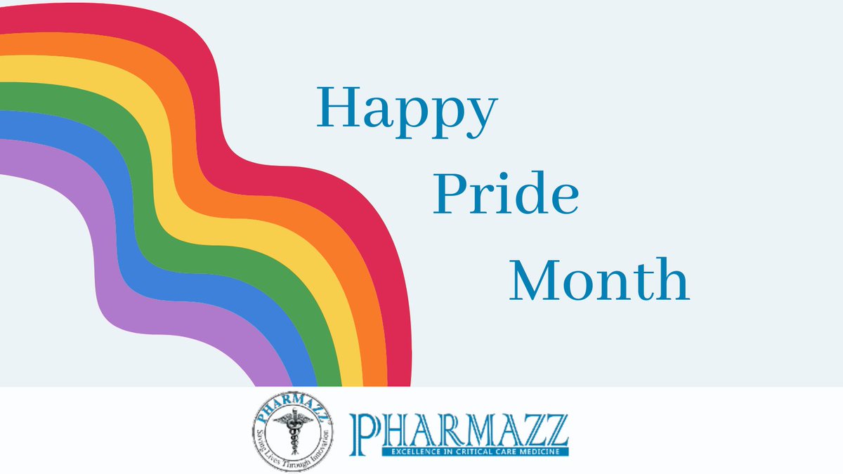 Pharmazz's tweet photo. Happy #Pride Month! Thank you to the members of the #LGBTQ+ community who have aided in the advancements of the medical field, especially within critical care and hospital settings where we are currently developing novel therapeutics. https://t.co/Vh0LBK7IqT