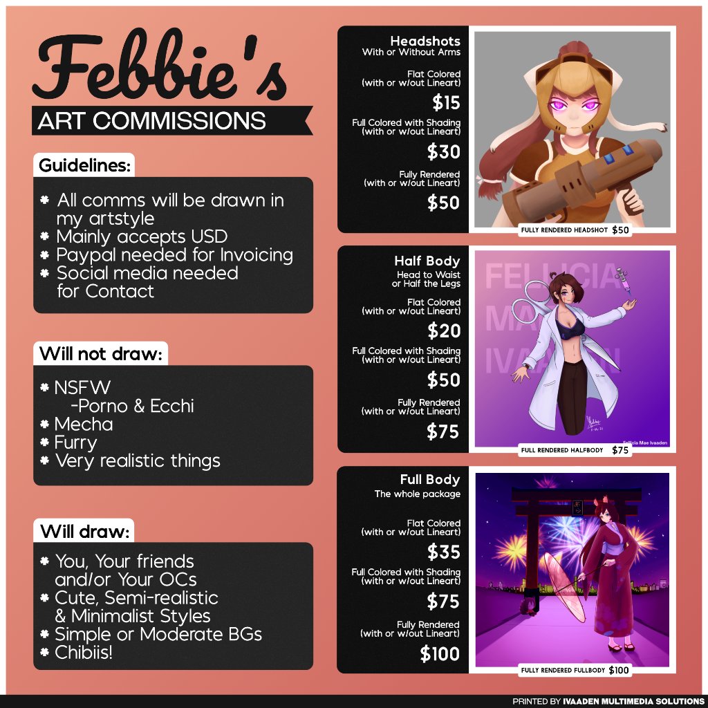Febbs! Art & Music Commissions Open! (2/4) (IvaadenFebbs) / Twitter