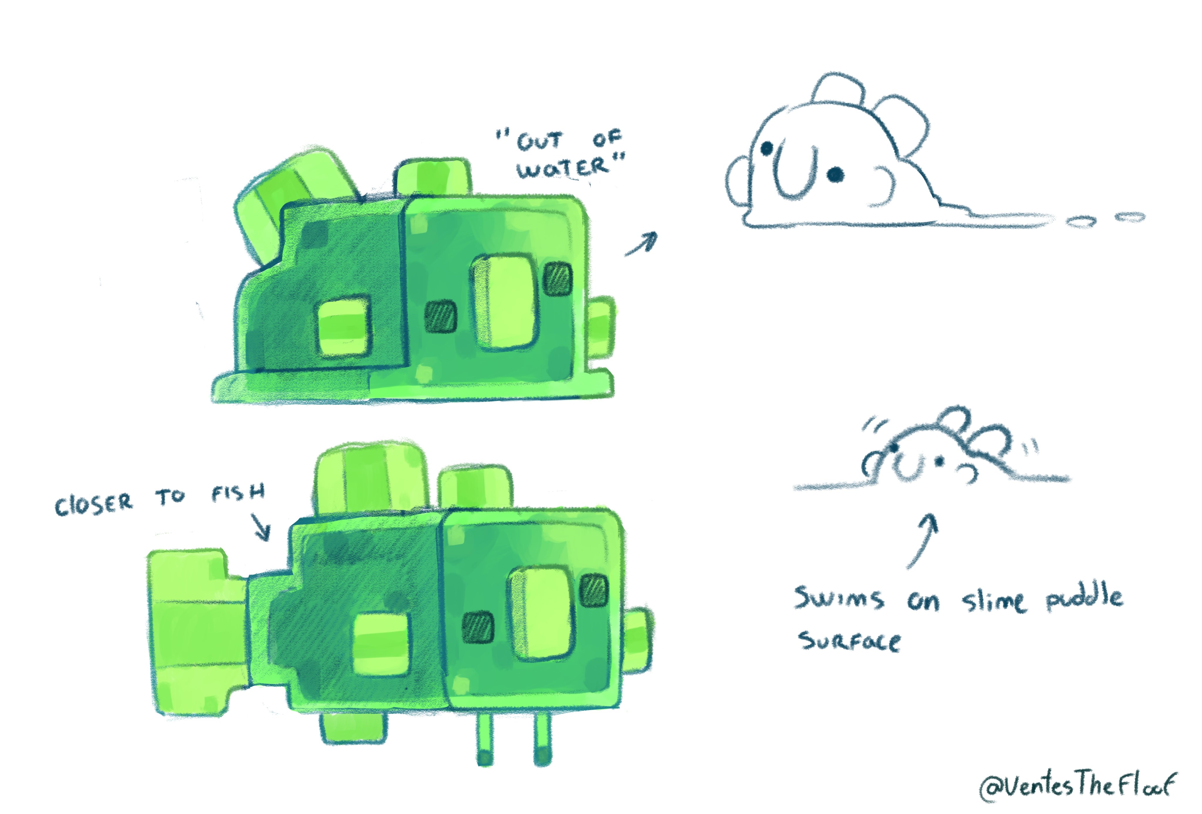 🗡️Ventes🗡️ on Twitter "RubberNinja im the minecraft fish guy from