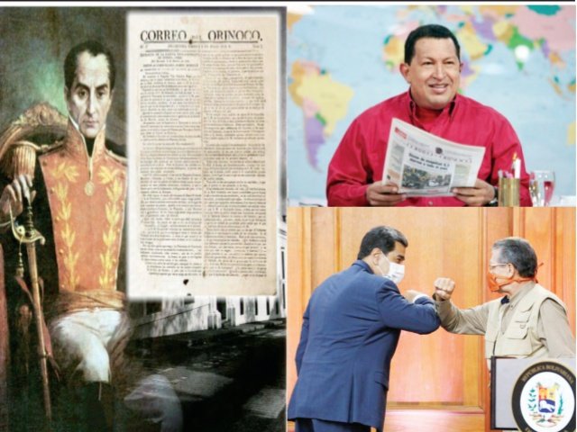 PsuvFF's tweet photo. #27Jun #DiaDelPeriodista El 27 de junio de 1818 se publicó el primer número del Correo del Orinoco, medio 
informativo creado por El Libertador. 204 años después en Venezuela se celebra el Día Nacional del Periodista. @PartidoPSUV @PSUVTachira https://t.co/m1KB7WqMGc