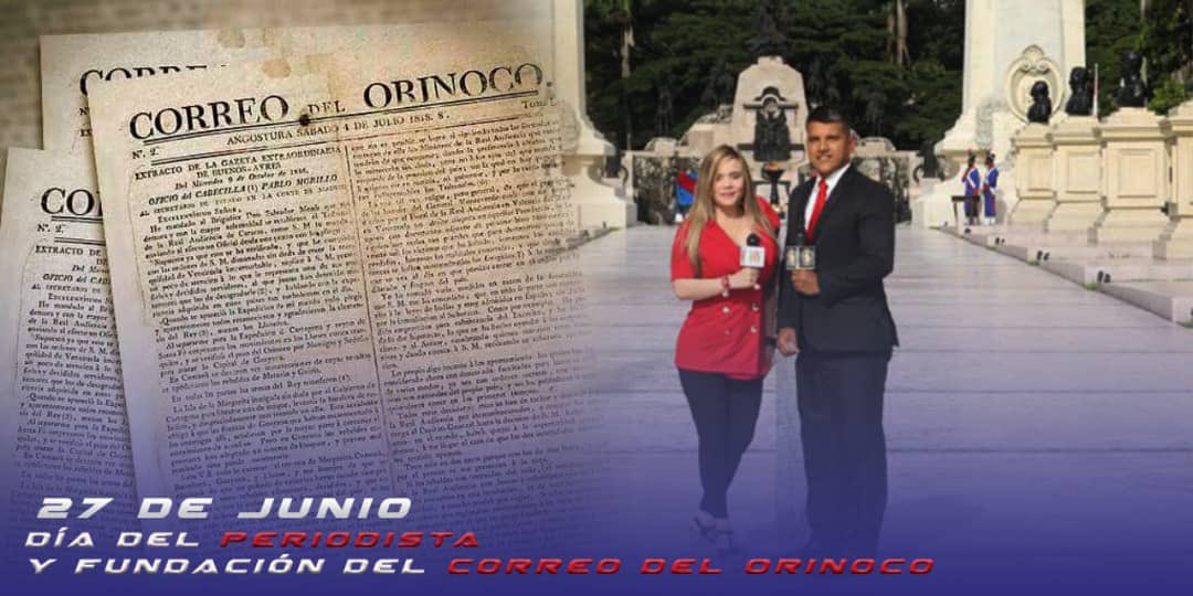 vladimirpadrino's tweet photo. “¡Somos libres, escribimos en un país libre!” ¡QUE VIVA LA ARTILLERÍA DEL PENSAMIENTO! Un día como hoy en 1818 iniciaba sus labores el Correo del Orinoco, consagrado a la verdad y a la ilustración. Vaya mi saludo a los periodistas de Venezuela en su Día ¡Gracias por tanto! https://t.co/rI6DqBwbv7