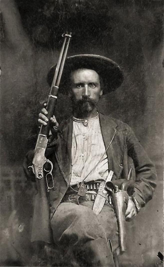 NickBrumby's tweet photo. "Don't mess with Texas, boy, it's the last mistake you'll ever make."*

This is Texas Ranger James Hawkins, circa 1875.  And that's a stare that would stop a bullet dead in its tracks.

*not a real quote from James

#wildwest #oldwest #western #texasranger https://t.co/IqEnfqX8jh