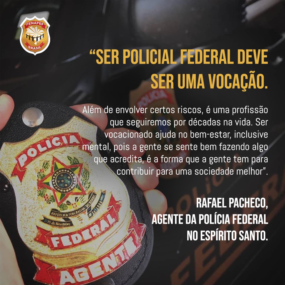 FENAPEF's tweet photo. Os bastidores das operações e do trabalho da #PolíciaFederal. Em entrevista à @cbnoficial, o #agentefederal Rafael Pacheco, que tem 29 anos de experiência, + https://t.co/LxMVkbytrR