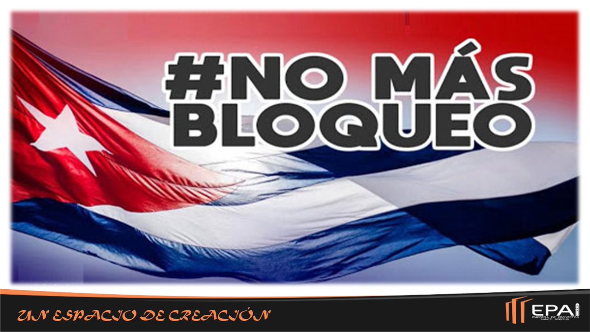 #Cuba dice 'NO' al bloqueo económico, comercial y financiero impuesto por Estados Unidos, y agradece el apoyo de amigos que se solidarizan con nuestra lucha #ContraElBloqueo,#NoMasBloqueo #CubaNoEstaSola