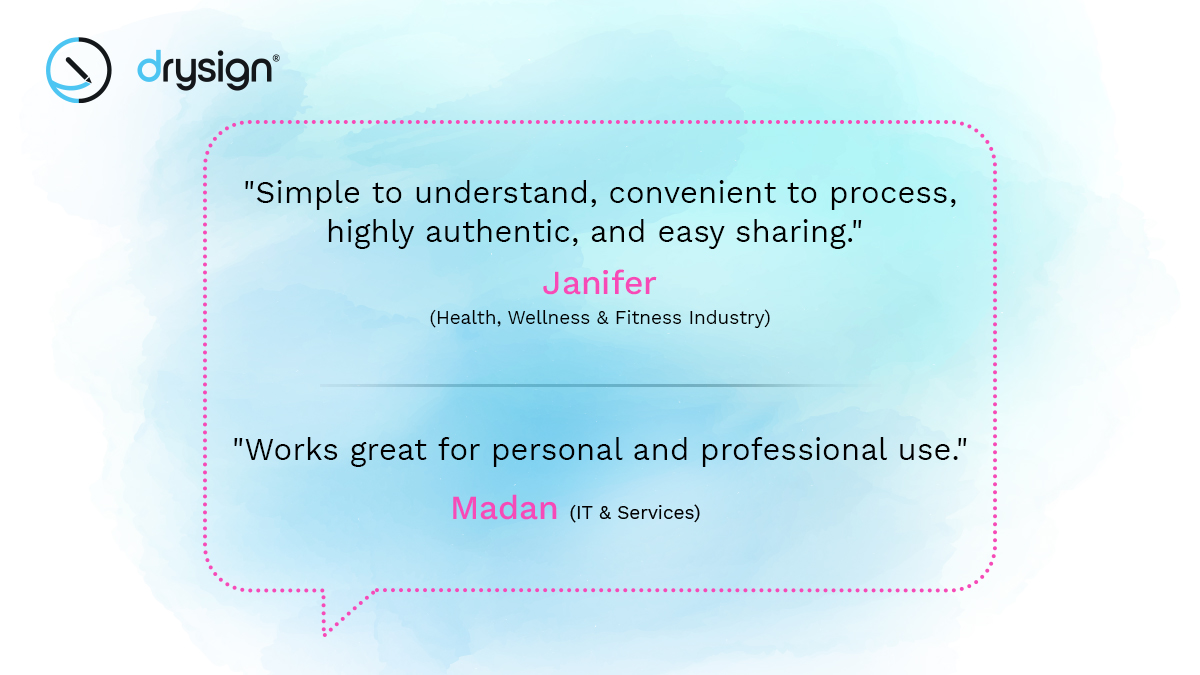 DrySignbyExela's tweet image. DrySign by Exela.
Simple. Affordable. Sustainable.
Get your #DrySign Free Version now and explore an entirely digital workflow. 
Already a User? Leave us a review: exela.digital/q11

#eSignatures #esignatureplatform #esign #godigital #ElectronicSignatures #digitalsignature