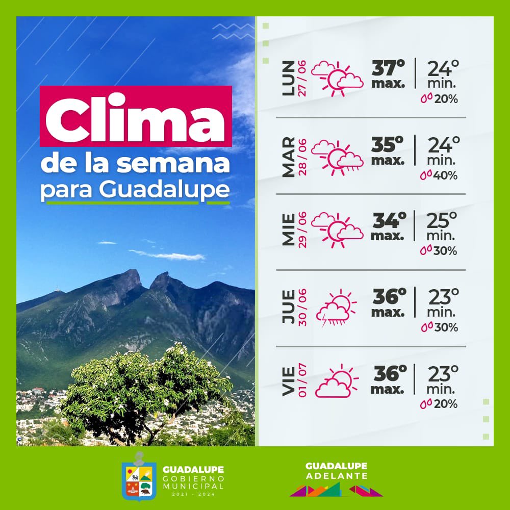 Municipio de Guadalupe on Twitter "Excelente semana‼️ GuadalupeNL 
