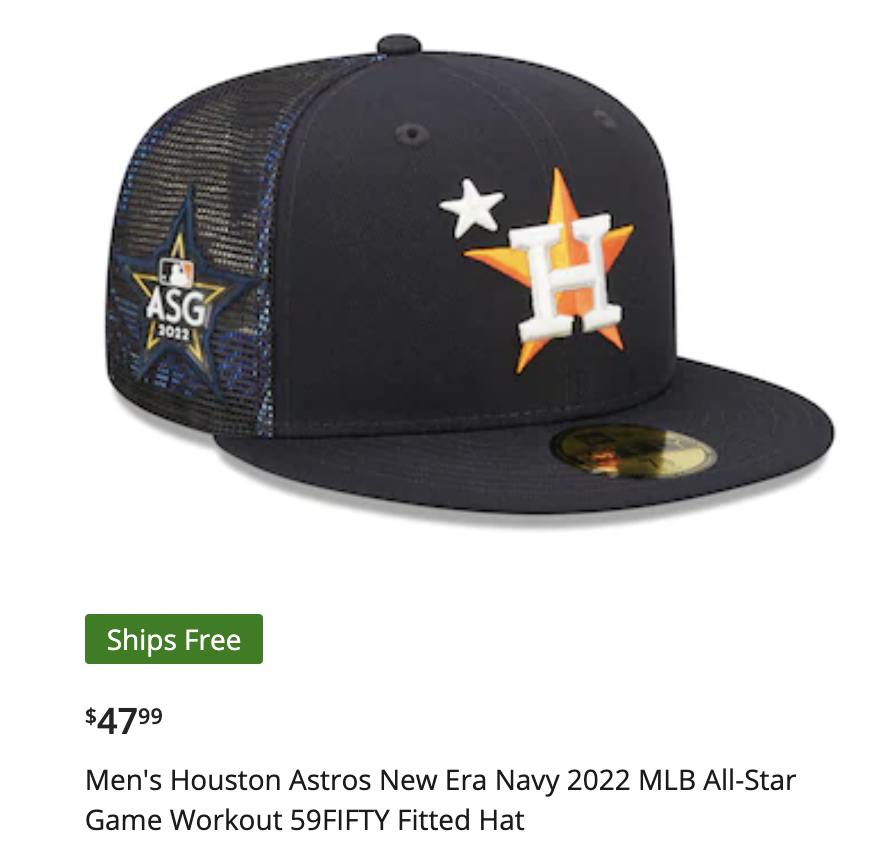 Yanks Go Yard on X: MLB's All-Star hat designliterally added an asterisk  to the Astros logo. This is not a drill.  / X
