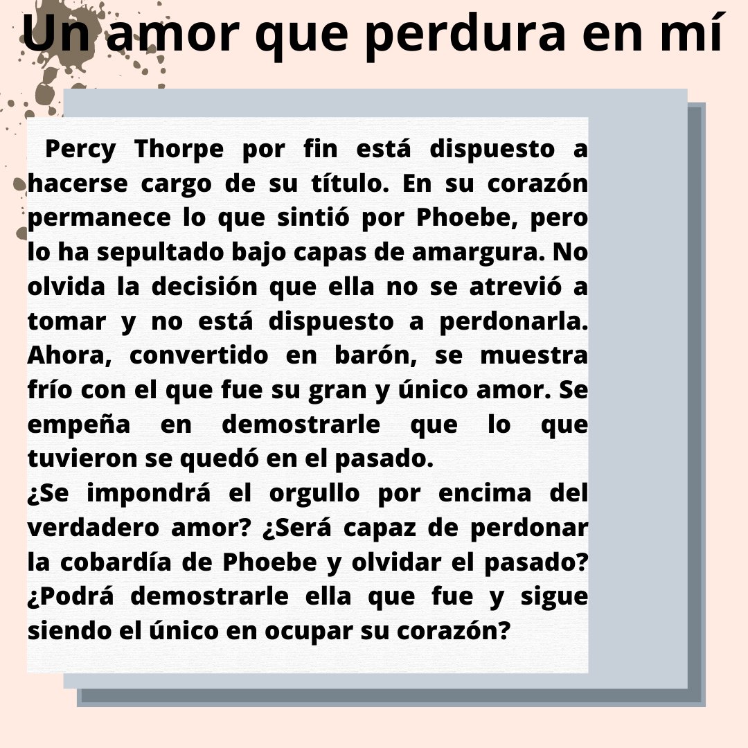 Elizabeth_Urian's tweet photo. ¡El jueves 30 estamos de estreno! La cuarta y última historia de la serie Le Chrysanthème Gazette está a punto de salir. Por eso, aquí tenéis la sinopsis de la historia entre Phoebe y Percy.
Fresca, ligera, cortita y romántica. Donde los errores del pasado pueden resarcirse. https://t.co/IgiUAkqnQ6