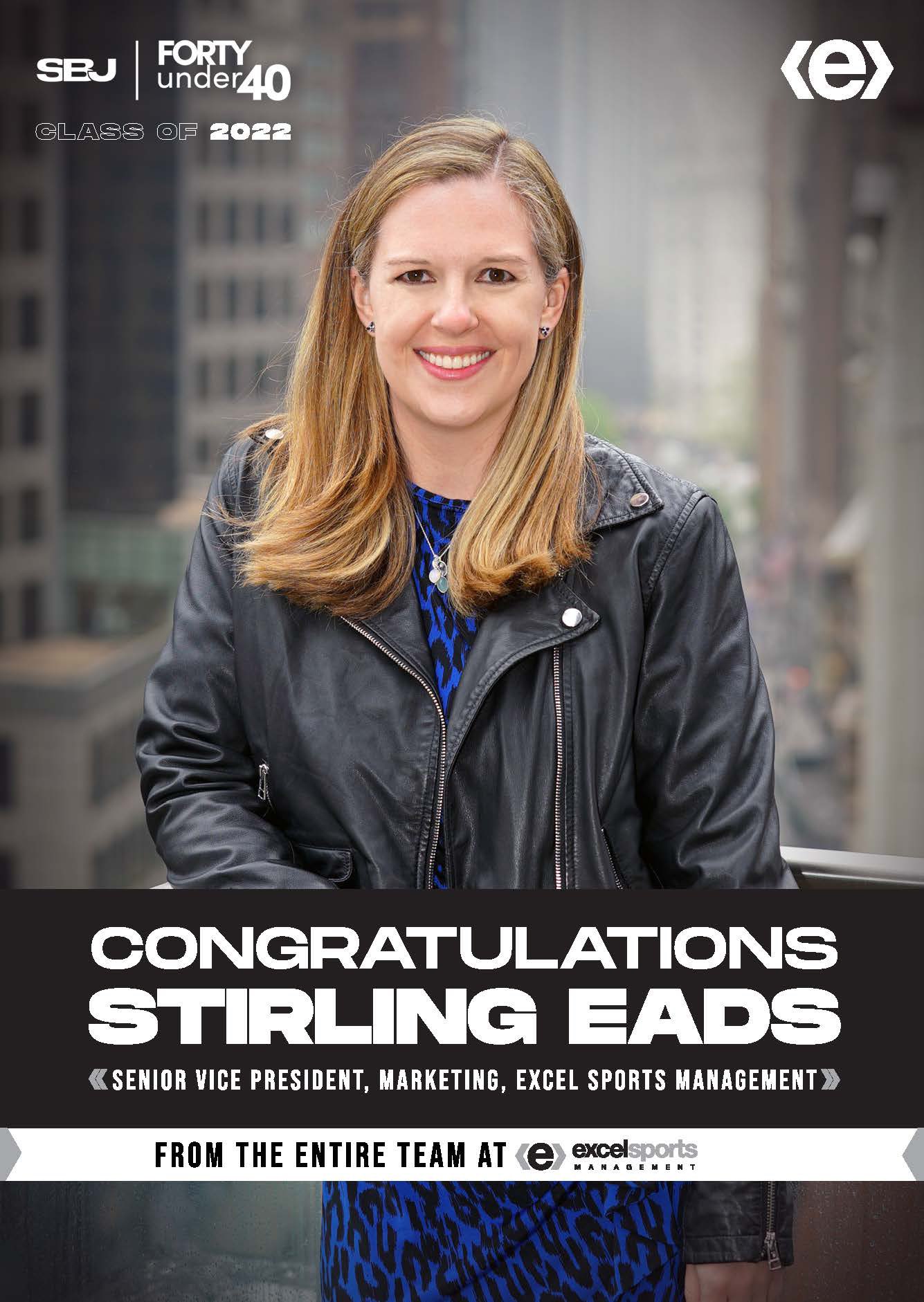 excel sports on Twitter "Congratulations to Stirling Eads, Senior Vice