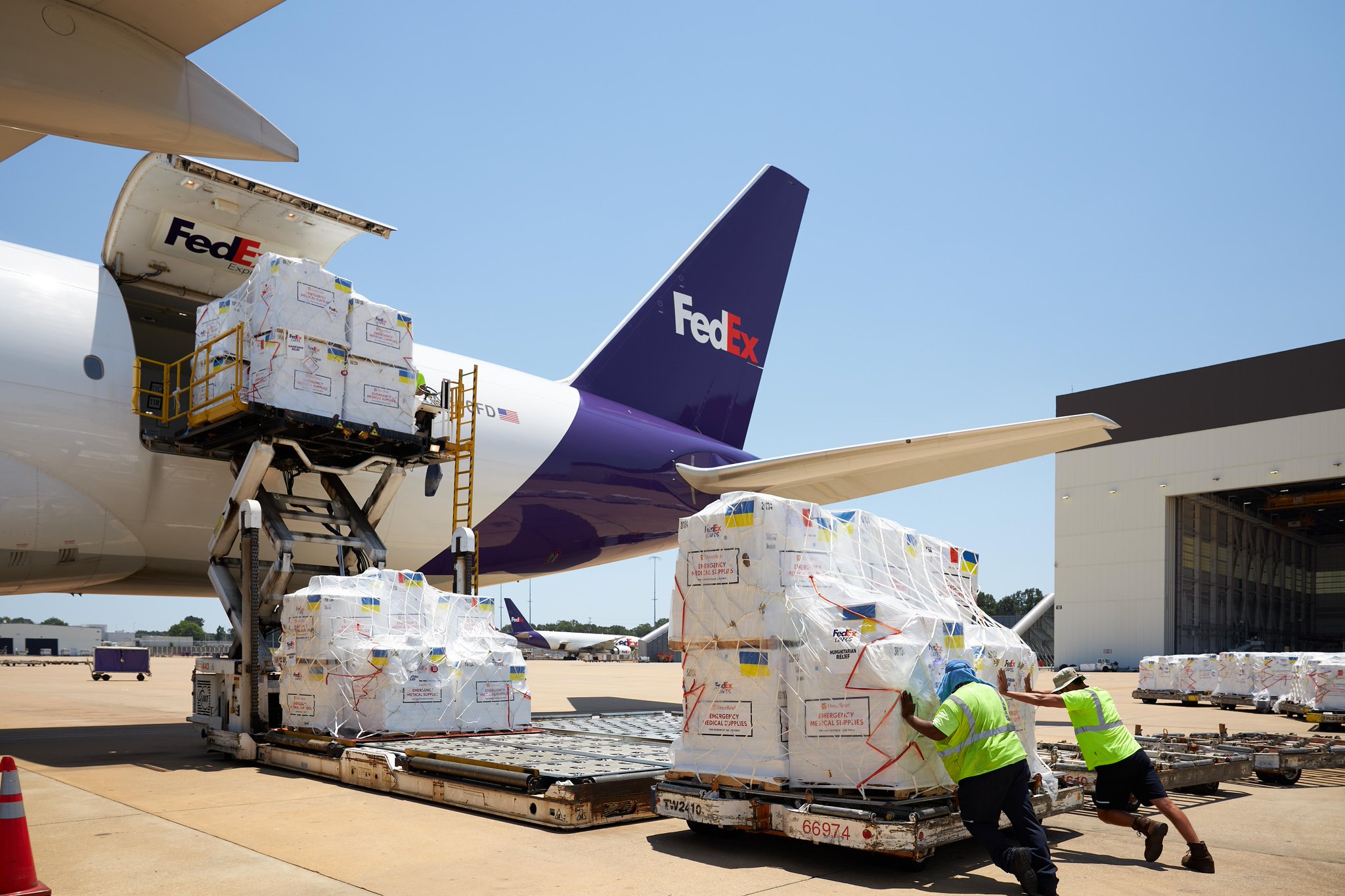 FedEx on Twitter "A relief flight containing over 52 tons of critical