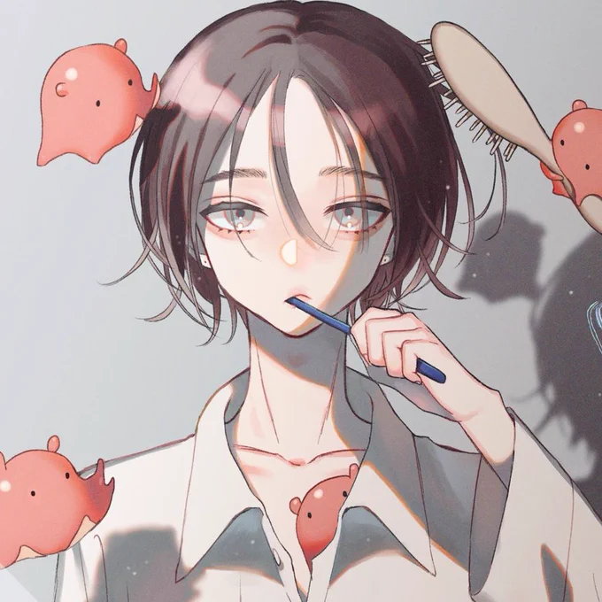 #触りたくなる髪の絵を見せて
このあたりがお気に入り 