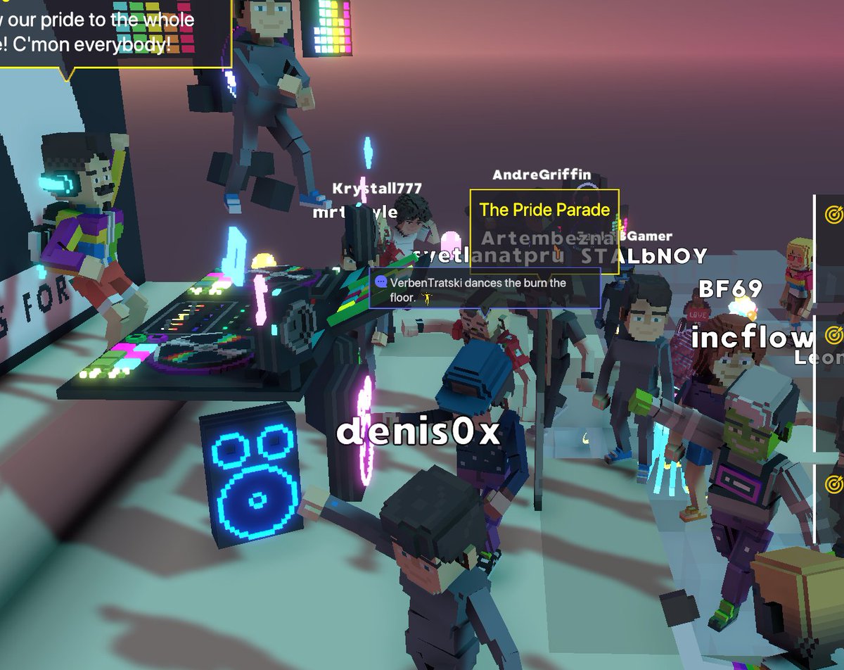 VTratski's tweet photo. @TheSandboxGame @People0fCrypto I just participated in the #BelongingWeek contest for a chance to win a People of Crypto Avatar! Check out my screenshot below!
👇
Hi! Let's dance for the Pride! https://t.co/nNkvxRWSMh