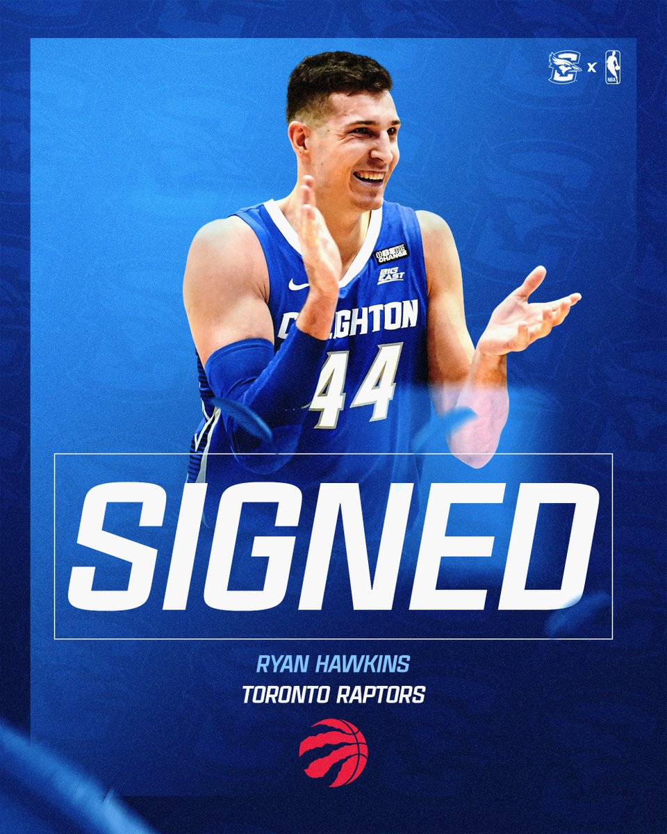 Creighton Men’s Basketball (@bluejaymbb) on Twitter photo Congratulations <a href="/RyanHawkins8/">Ryan Hawkins</a>!!
Ryan will play in the Summer League with the <a href="/Raptors/">Toronto Raptors</a>.
#GoJays x #ProJays Congratulations <a href="/RyanHawkins8/">Ryan Hawkins</a>!!
Ryan will play in the Summer League with the <a href="/Raptors/">Toronto Raptors</a>.
#GoJays x #ProJays
