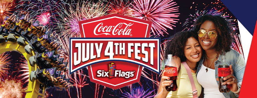 Park_Journey's tweet photo. Six Flags Over Georgia Celebrates Independence Day with Coca-Cola July 4th Fest. Park Partners with Coca-Cola for Summerโs Biggest Party, July 2 to 4. #SixFlags #SixFlagsOverGeorgia #July4thFest
https://t.co/jJyg3PcKC7 https://t.co/awFceuKCeV